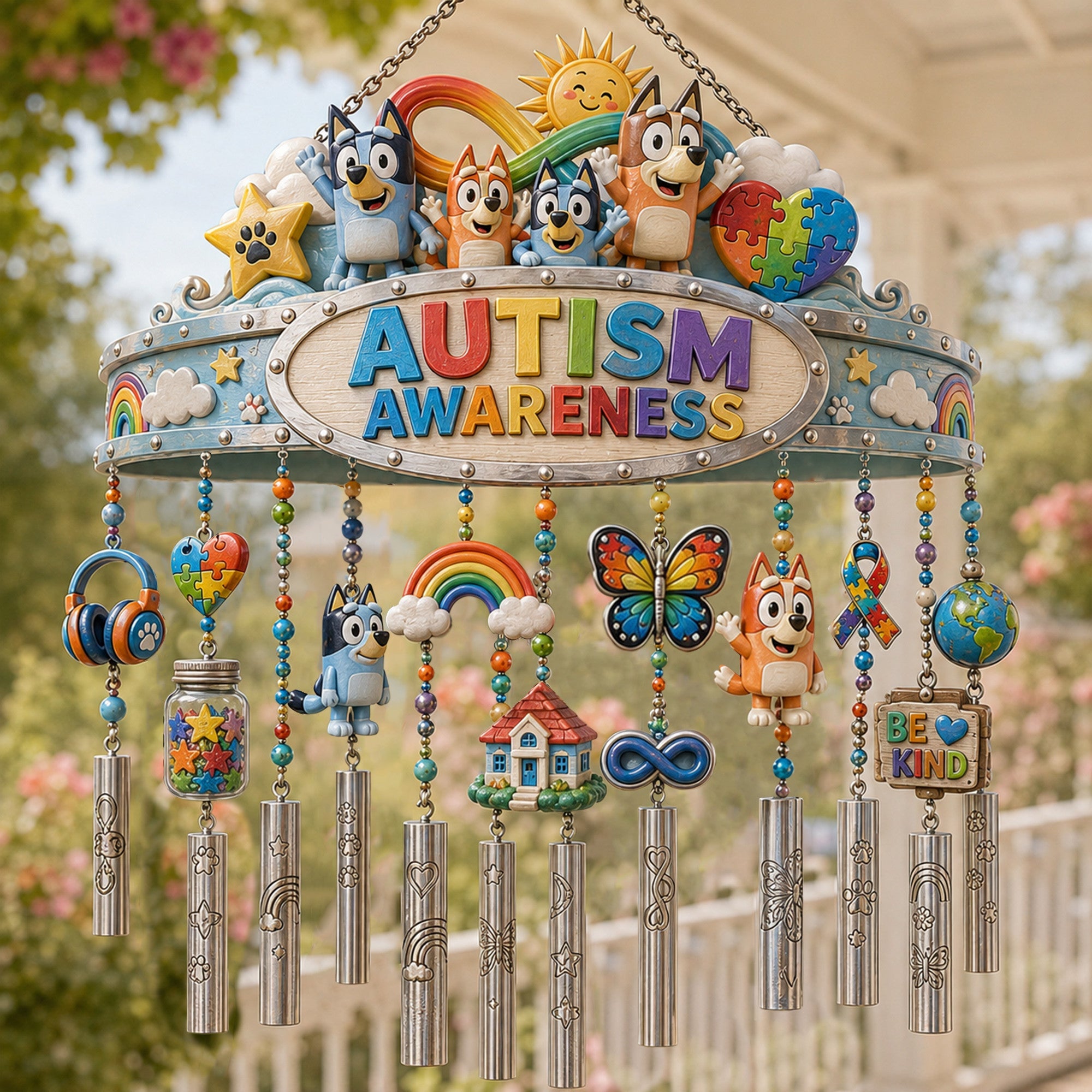 Premium BLU Wind Chime TNSM