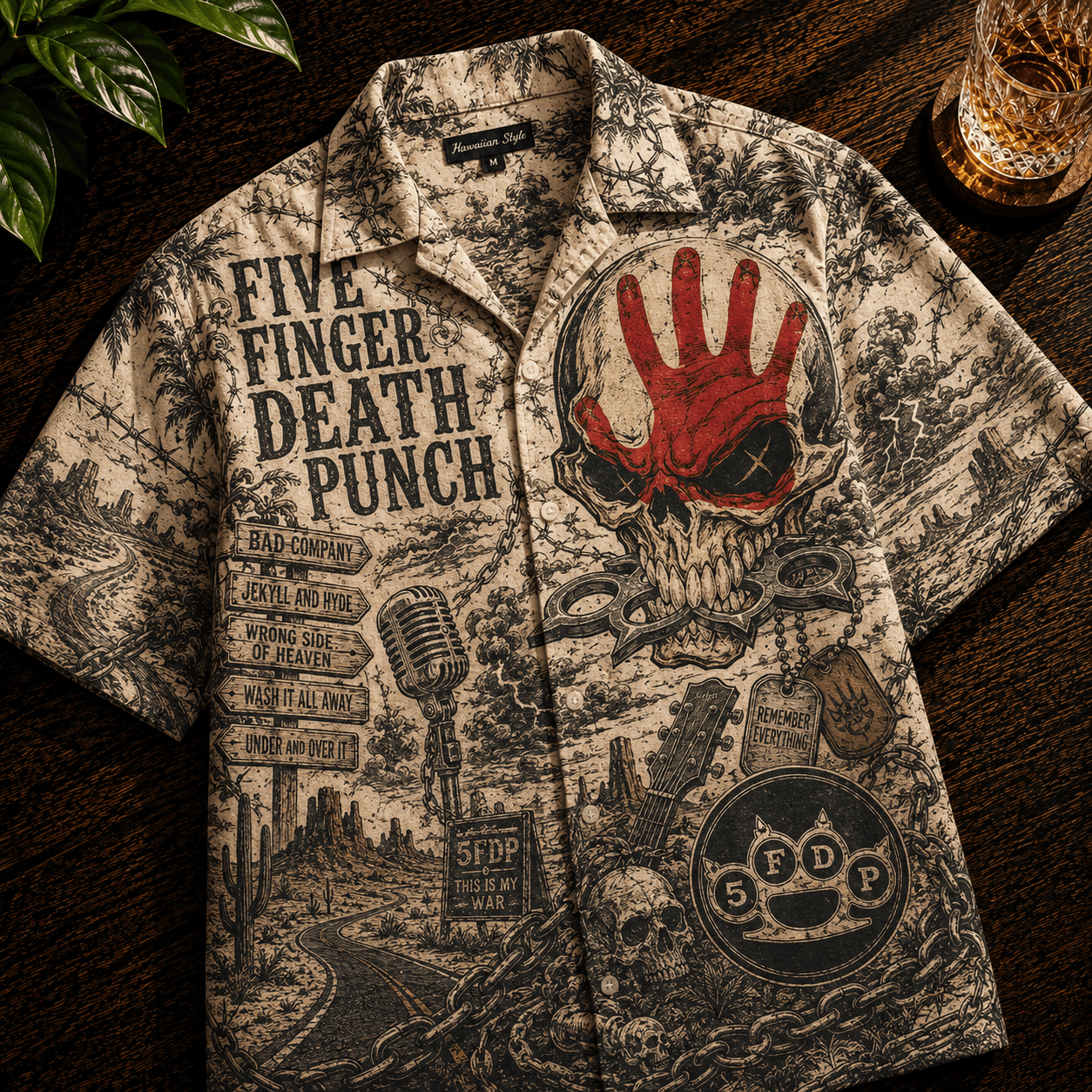 PREMIUM FFDP HAWAIIAN SHIRT TTNL