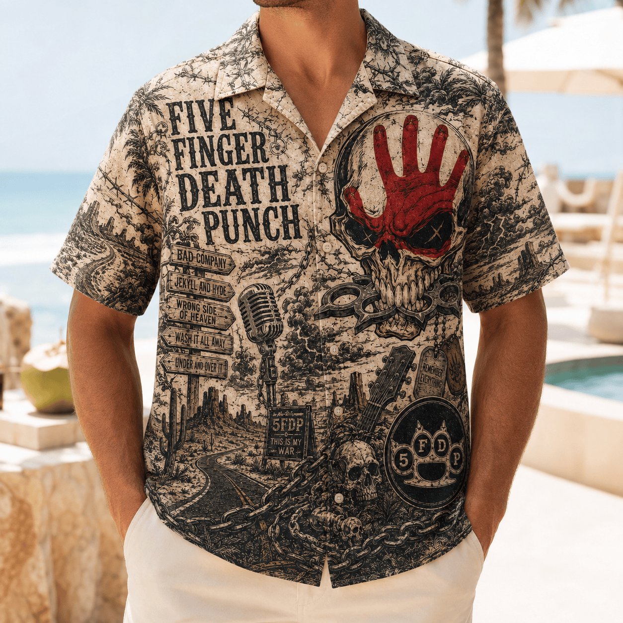 PREMIUM FFDP HAWAIIAN SHIRT TTNL