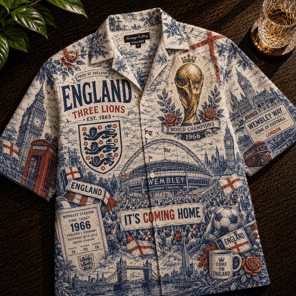 PREMIUM ENG HAWAIIAN SHIRT HQH
