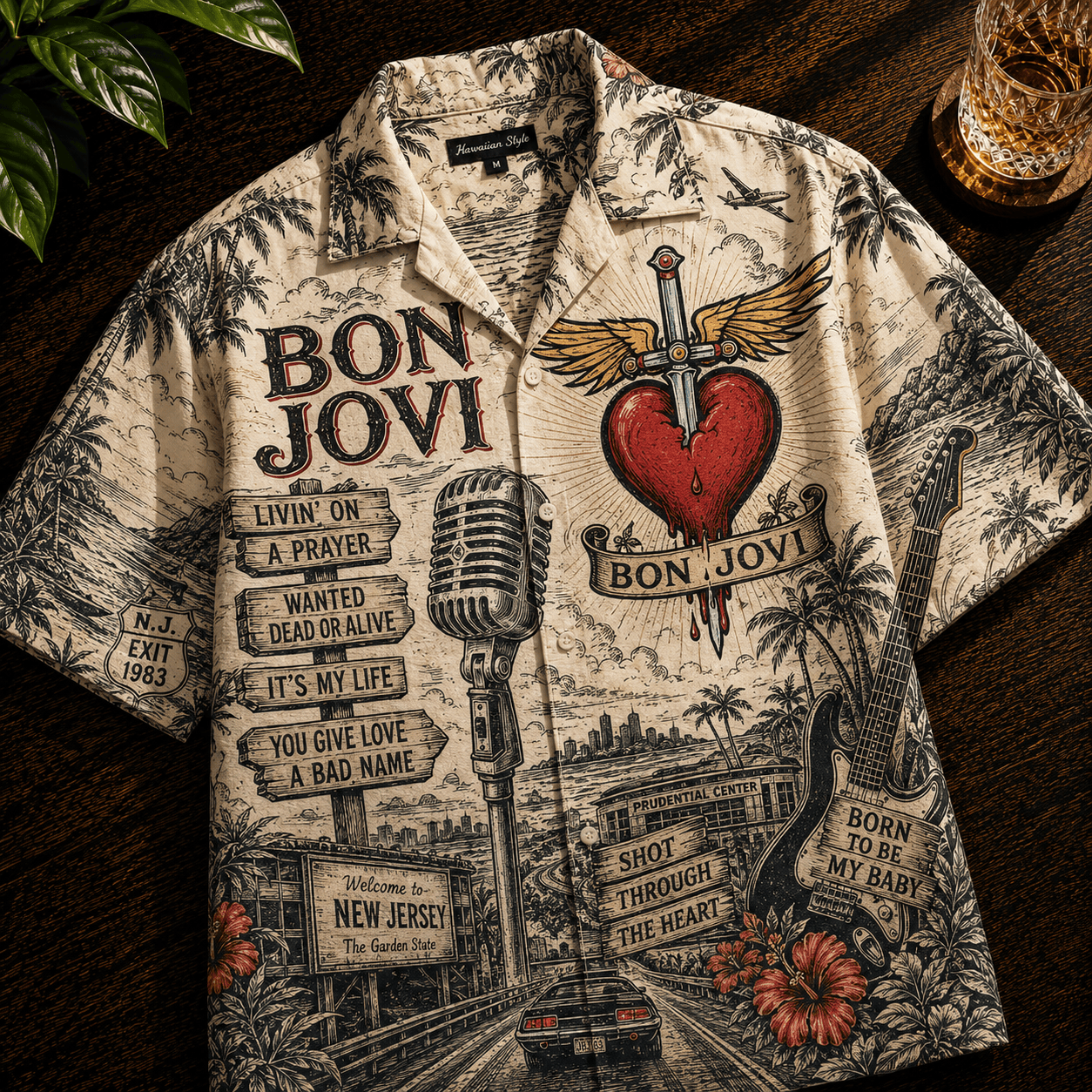 PREMIUM BJV HAWAIIAN SHIRT TTNL