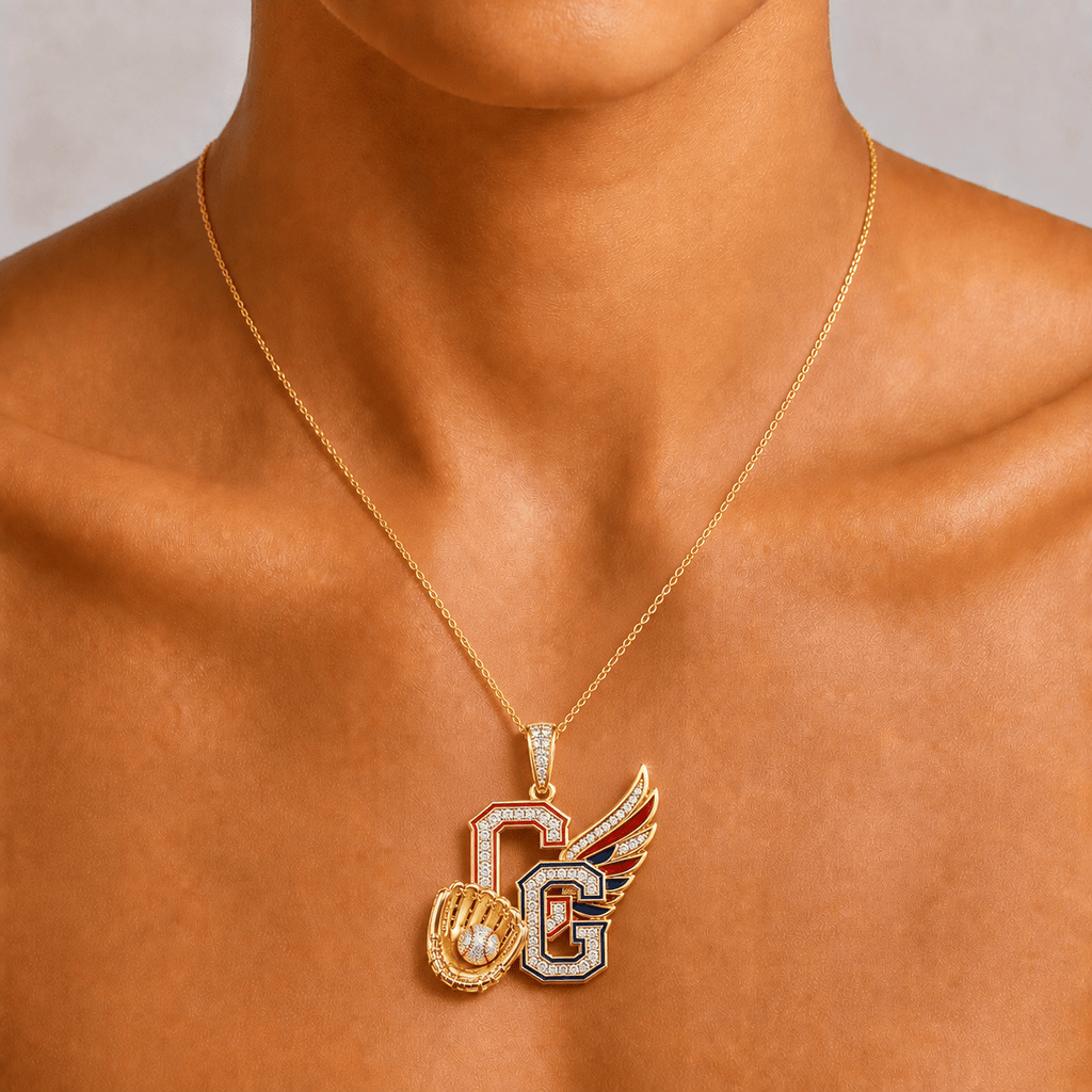 CLG Solid Gold Chain with Diamond Pendant BMD
