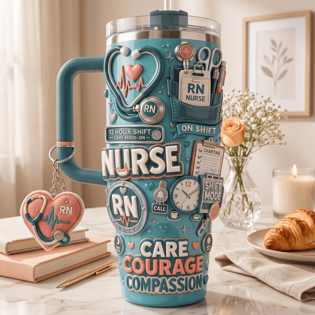 NURSE 40oz Tumbler With Handle HTTT